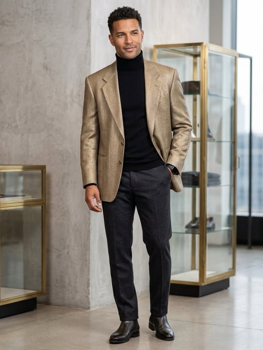 Silk Men’s 46R Italian Blazer